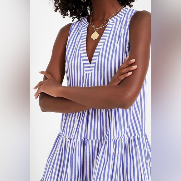 COPY - - POMANDER PLACE

Blue and White Stripe Sleeveless Cotton Poplin Kenzo D… - Picture 5 of 7